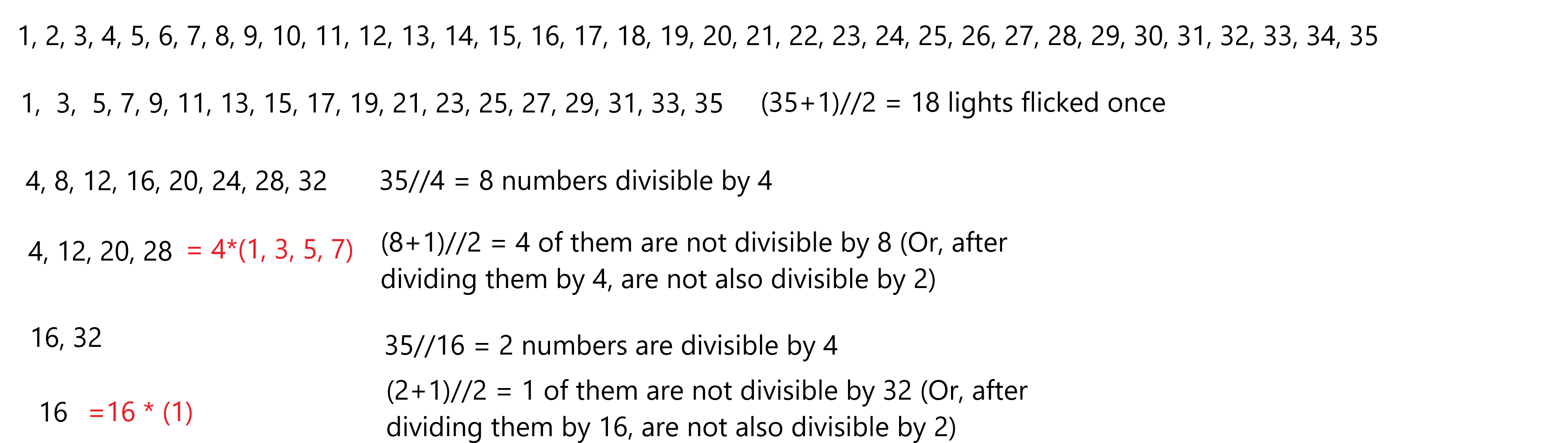 Showing the calculations with some more depth